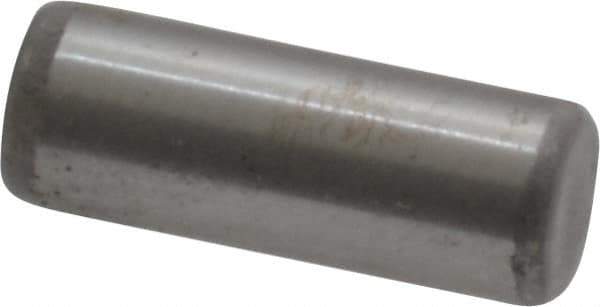 Unbrako - 3/16" Diam x 1/2" Pin Length Grade 8 Alloy Steel Oversized Dowel Pin - C 60 (Surface) & C 50-58 Hardness, 4,140 Lb Breaking Strength, 1 Beveled & 1 Rounded End - USA Tool & Supply