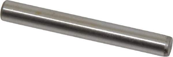 Unbrako - 3/16" Diam x 1-1/2" Pin Length Grade 8 Alloy Steel Oversized Dowel Pin - C 60 (Surface) & C 50-58 Hardness, 4,140 Lb Breaking Strength, 1 Beveled & 1 Rounded End - USA Tool & Supply