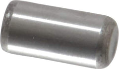 Unbrako - 1/4" Diam x 1/2" Pin Length Grade 8 Alloy Steel Oversized Dowel Pin - C 60 (Surface) & C 50-58 Hardness, 7,370 Lb Breaking Strength, 1 Beveled & 1 Rounded End - USA Tool & Supply