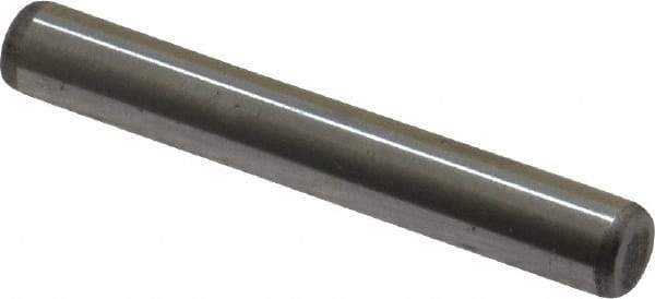 Unbrako - 1/4" Diam x 1-3/4" Pin Length Grade 8 Alloy Steel Oversized Dowel Pin - C 60 (Surface) & C 50-58 Hardness, 7,370 Lb Breaking Strength, 1 Beveled & 1 Rounded End - USA Tool & Supply