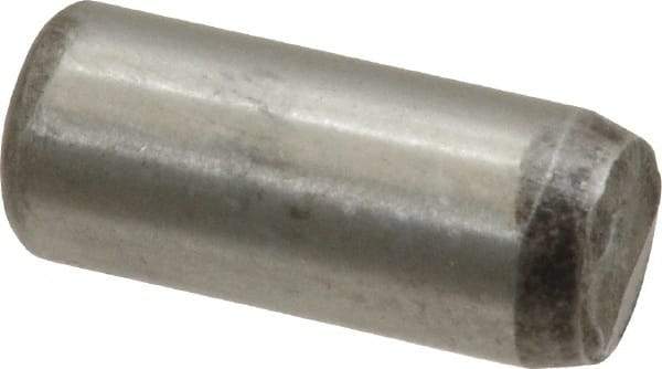 Unbrako - 3/8" Diam x 7/8" Pin Length Grade 8 Alloy Steel Oversized Dowel Pin - C 60 (Surface) & C 50-58 Hardness, 16,580 Lb Breaking Strength, 1 Beveled & 1 Rounded End - USA Tool & Supply