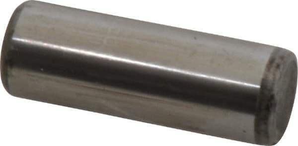 Unbrako - 7/16" Diam x 1-1/4" Pin Length Grade 8 Alloy Steel Oversized Dowel Pin - C 60 (Surface) & C 50-58 Hardness, 22,540 Lb Breaking Strength, 1 Beveled & 1 Rounded End - USA Tool & Supply