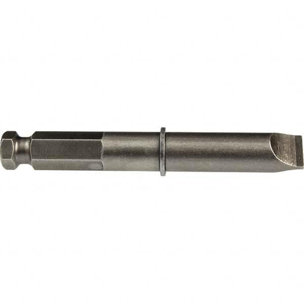 Apex - Power & Impact Screwdriver Bits & Holders; Bit Type: Slotted ; Hex Size (Inch): 7/16 ; Specialty Point Size: 12F-14R ; Overall Length Range: 3" - Exact Industrial Supply