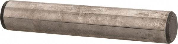 Unbrako - 7/16" Diam x 2-1/2" Pin Length Grade 8 Alloy Steel Oversized Dowel Pin - C 60 (Surface) & C 50-58 Hardness, 22,540 Lb Breaking Strength, 1 Beveled & 1 Rounded End - USA Tool & Supply