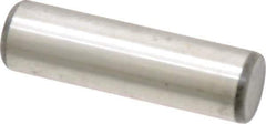 Unbrako - 1/2" Diam x 1-3/4" Pin Length Grade 8 Alloy Steel Oversized Dowel Pin - C 60 (Surface) & C 50-58 Hardness, 29,460 Lb Breaking Strength, 1 Beveled & 1 Rounded End - USA Tool & Supply