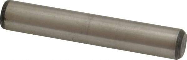 Unbrako - 1/2" Diam x 3" Pin Length Grade 8 Alloy Steel Oversized Dowel Pin - C 60 (Surface) & C 50-58 Hardness, 29,460 Lb Breaking Strength, 1 Beveled & 1 Rounded End - USA Tool & Supply