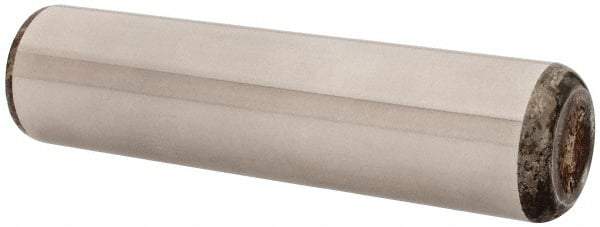 Unbrako - 1" Diam x 4" Pin Length Grade 8 Alloy Steel Oversized Dowel Pin - C 60 (Surface) & C 50-58 Hardness, 117,810 Lb Breaking Strength, 1 Beveled & 1 Rounded End - USA Tool & Supply