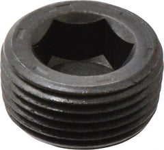 Unbrako - 3/4-14, 17/32" OAL, Alloy Steel Socket Pressure Plug - 7/8" Taper per Foot, 9/16" Hex Key - USA Tool & Supply