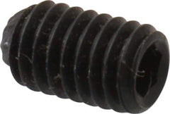 Unbrako - M3, 5mm OAL, Knurled Cup Point Set Screw - Grade 45H Alloy Steel, 1.5mm Key - USA Tool & Supply