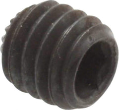 Unbrako - M6, 6mm OAL, Knurled Cup Point Set Screw - Grade 45H Alloy Steel, 3mm Key - USA Tool & Supply