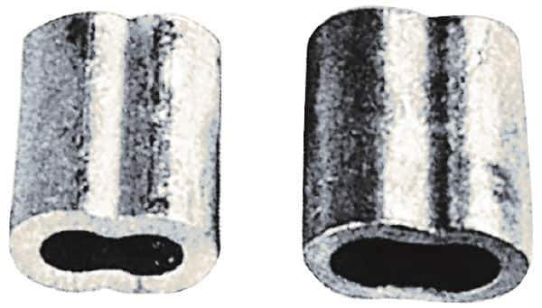 Value Collection - 5/16" Oval Compression Sleeve - Aluminum - USA Tool & Supply