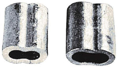 Value Collection - 5/16" Oval Compression Sleeve - Aluminum - USA Tool & Supply