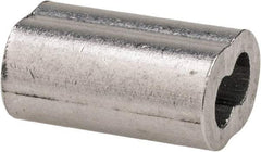 Value Collection - 1/16" Oval Compression Sleeve - Aluminum - USA Tool & Supply