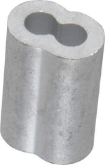 Value Collection - 3/16" Oval Compression Sleeve - Aluminum - USA Tool & Supply