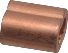 Value Collection - 1/8" Oval Compression Sleeve - Copper - USA Tool & Supply