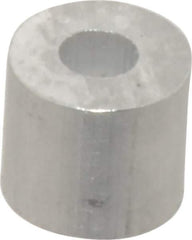 Value Collection - 1/8" Round Stop Compression Sleeve - Aluminum - USA Tool & Supply