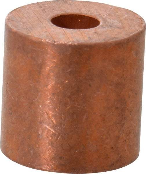 Value Collection - 3/32" Round Stop Compression Sleeve - Copper - USA Tool & Supply