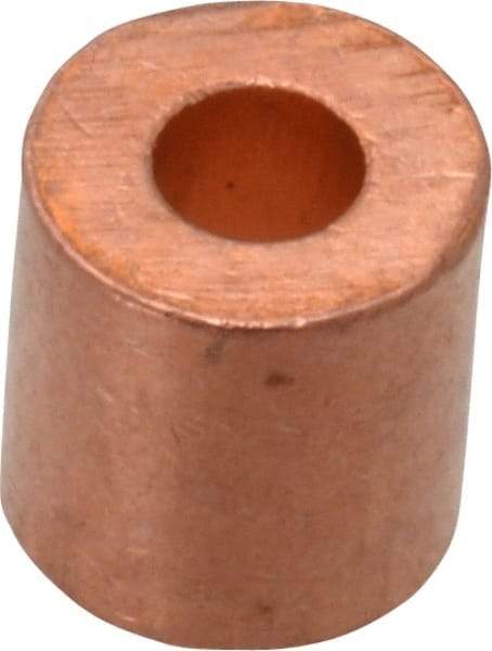 Value Collection - 1/8" Round Stop Compression Sleeve - Copper - USA Tool & Supply