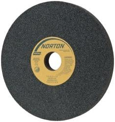 Norton - 8" Diam x 1-1/4" Hole x 3/4" Thick, J Hardness, 60 Grit Surface Grinding Wheel - Silicon Carbide, Type 1, Medium Grade, 3,600 Max RPM, Vitrified Bond, No Recess - USA Tool & Supply