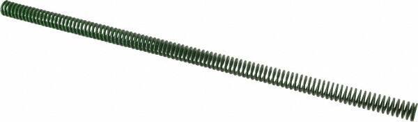 Associated Spring Raymond - 12.5mm Hole Diam, 6.3mm Rod Diam, 12" Free Length, Green Die Spring - 175 N Max Deflection, 125mm Max Deflection, Light Duty, Chromium Alloy Steel - USA Tool & Supply