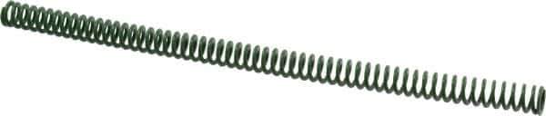 Associated Spring Raymond - 16mm Hole Diam, 8mm Rod Diam, 12" Free Length, Green Die Spring - 312.5 N Max Deflection, 125mm Max Deflection, Light Duty, Chromium Alloy Steel - USA Tool & Supply