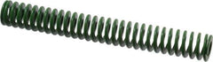 Associated Spring Raymond - 20mm Hole Diam, 10mm Rod Diam, 152mm Free Length, Green Die Spring - 457.5 N Max Deflection, 61mm Max Deflection, Light Duty, Chromium Alloy Steel - USA Tool & Supply