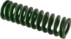 Associated Spring Raymond - 32mm Hole Diam, 16mm Rod Diam, 4" Free Length, Green Die Spring - 1312 N Max Deflection, 41mm Max Deflection, Light Duty, Chromium Alloy Steel - USA Tool & Supply