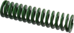 Associated Spring Raymond - 32mm Hole Diam, 16mm Rod Diam, 5" Free Length, Green Die Spring - 1275 N Max Deflection, 51mm Max Deflection, Light Duty, Chromium Alloy Steel - USA Tool & Supply