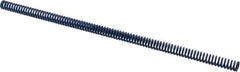 Associated Spring Raymond - 12.5mm Hole Diam, 6.3mm Rod Diam, 12" Free Length, Blue Die Spring - 243.6 N Max Deflection, 116mm Max Deflection, Medium Duty, Chromium Alloy Steel - USA Tool & Supply