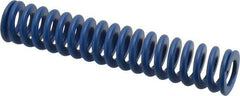 Associated Spring Raymond - 20mm Hole Diam, 10mm Rod Diam, 4" Free Length, Blue Die Spring - 752.4 N Max Deflection, 38mm Max Deflection, Medium Duty, Chromium Alloy Steel - USA Tool & Supply