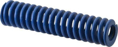 Associated Spring Raymond - 32mm Hole Diam, 16mm Rod Diam, 5-1/2" Free Length, Blue Die Spring - 2199.6001 N Max Deflection, 52mm Max Deflection, Medium Duty, Chromium Alloy Steel - USA Tool & Supply