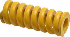 Associated Spring Raymond - 40mm Hole Diam, 20mm Rod Diam, 4-1/2" Free Length, Yellow Die Spring - 7306 N Max Deflection, 26mm Max Deflection, Extra Strong, Chromium Alloy Steel - USA Tool & Supply