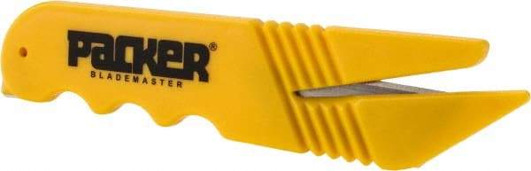 ICT - Fixed Safety Cutter - 1-1/2" Blade, Yellow ABS Handle, 1 Blade Included - USA Tool & Supply