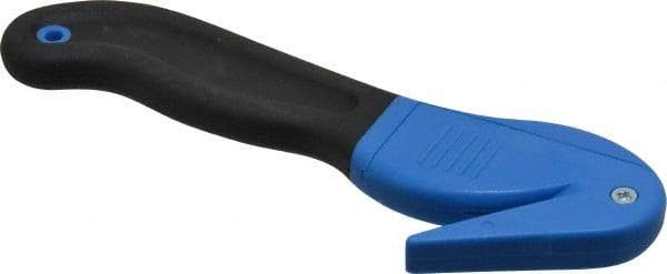 ICT - Fixed Safety Cutter - 1.65" Blade, Blue & Black Ergonomic Grip Handle, 1 Blade Included - USA Tool & Supply