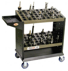 Huot - 52 Tool Capacity, 50 Taper Size SuperScoot CNC Tool Cart - USA Tool & Supply