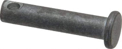 Made in USA - 3/16" Pin Diam, 7/8" OAL, Standard Clevis Pin - 3/32" Hole, 25/32" Usable Length, Uncoated Steel - USA Tool & Supply