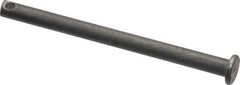 Made in USA - 3/16" Pin Diam, 2-1/2" OAL, Standard Clevis Pin - 3/32" Hole, 2-13/32" Usable Length, Uncoated Steel - USA Tool & Supply