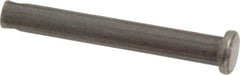 Made in USA - 1/4" Pin Diam, 1-7/8" OAL, Standard Clevis Pin - 3/32" Hole, 1-25/32" Usable Length, Uncoated Steel - USA Tool & Supply