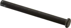 Made in USA - 1/4" Pin Diam, 2-3/4" OAL, Standard Clevis Pin - 3/32" Hole, 2-21/32" Usable Length, Uncoated Steel - USA Tool & Supply