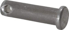 Made in USA - 5/16" Pin Diam, 1-1/8" OAL, Standard Clevis Pin - 9/64" Hole, 63/64" Usable Length, Uncoated Steel - USA Tool & Supply