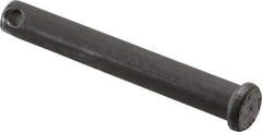 Made in USA - 3/8" Pin Diam, 2-3/4" OAL, Standard Clevis Pin - 5/32" Hole, 2-19/32" Usable Length, Uncoated Steel - USA Tool & Supply