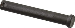 Made in USA - 7/16" Pin Diam, 3" OAL, Standard Clevis Pin - 5/32" Hole, 2-27/32" Usable Length, Uncoated Steel - USA Tool & Supply