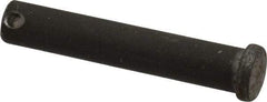 Made in USA - 1/2" Pin Diam, 2-3/4" OAL, Standard Clevis Pin - 5/32" Hole, 2-19/32" Usable Length, Uncoated Steel - USA Tool & Supply