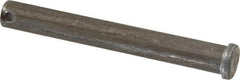 Made in USA - 1/2" Pin Diam, 4" OAL, Standard Clevis Pin - 5/32" Hole, 3-27/32" Usable Length, Uncoated Steel - USA Tool & Supply