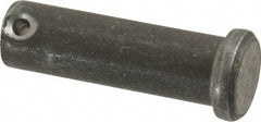 Made in USA - 5/8" Pin Diam, 2" OAL, Standard Clevis Pin - 5/32" Hole, 1-27/32" Usable Length, Uncoated Steel - USA Tool & Supply