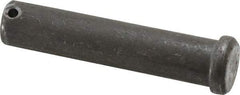 Made in USA - 3/4" Pin Diam, 3-1/2" OAL, Standard Clevis Pin - 5/32" Hole, 3-11/32" Usable Length, Uncoated Steel - USA Tool & Supply