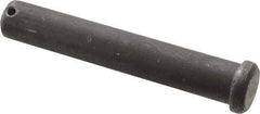 Made in USA - 3/4" Pin Diam, 4-1/2" OAL, Standard Clevis Pin - 5/32" Hole, 4-11/32" Usable Length, Uncoated Steel - USA Tool & Supply