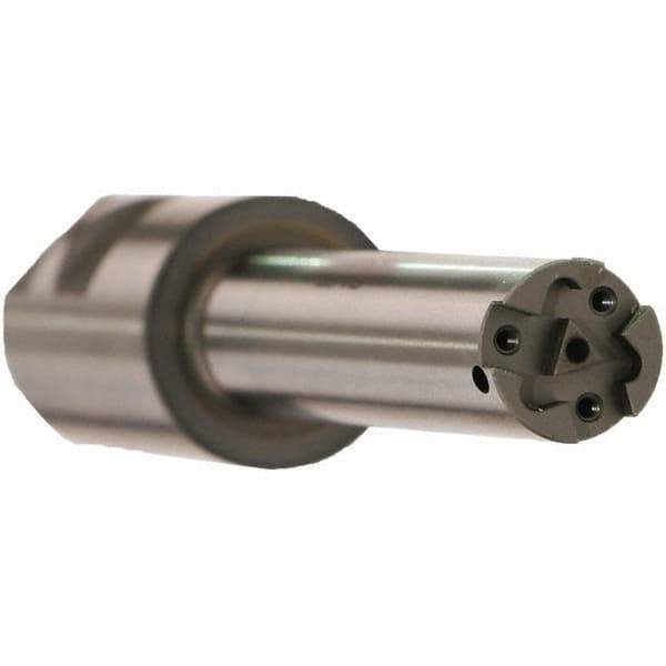 Emuge - 23.85mm Cut Diam, 80mm Max Hole Depth, 25mm Shank Diam, Internal Indexable Thread Mill - Insert Style GF6431, 3 Inserts, Toolholder Style GZ34, 138mm OAL - USA Tool & Supply