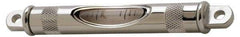 Geier & Bluhm, Inc. - 4-13/16 Inch Long, Horizontal, Brass Tubular and Pocket Level - 0.1 Inch Sensitivity, 5/8 Inch High/Diameter, Chrome, 1 Vial - USA Tool & Supply