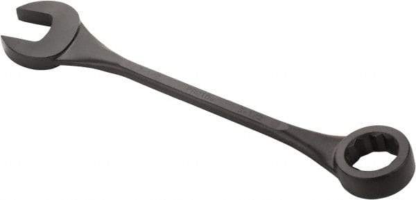 Proto - 3-1/2" 12 Point Offset Combination Wrench - 15° Offset Angle, 37" OAL, Steel, Black Finish - USA Tool & Supply